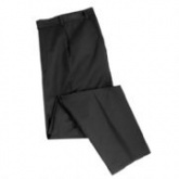 Black trousers to match plain jacket and waistcoat. Lightweight wool/poly lycra cloth